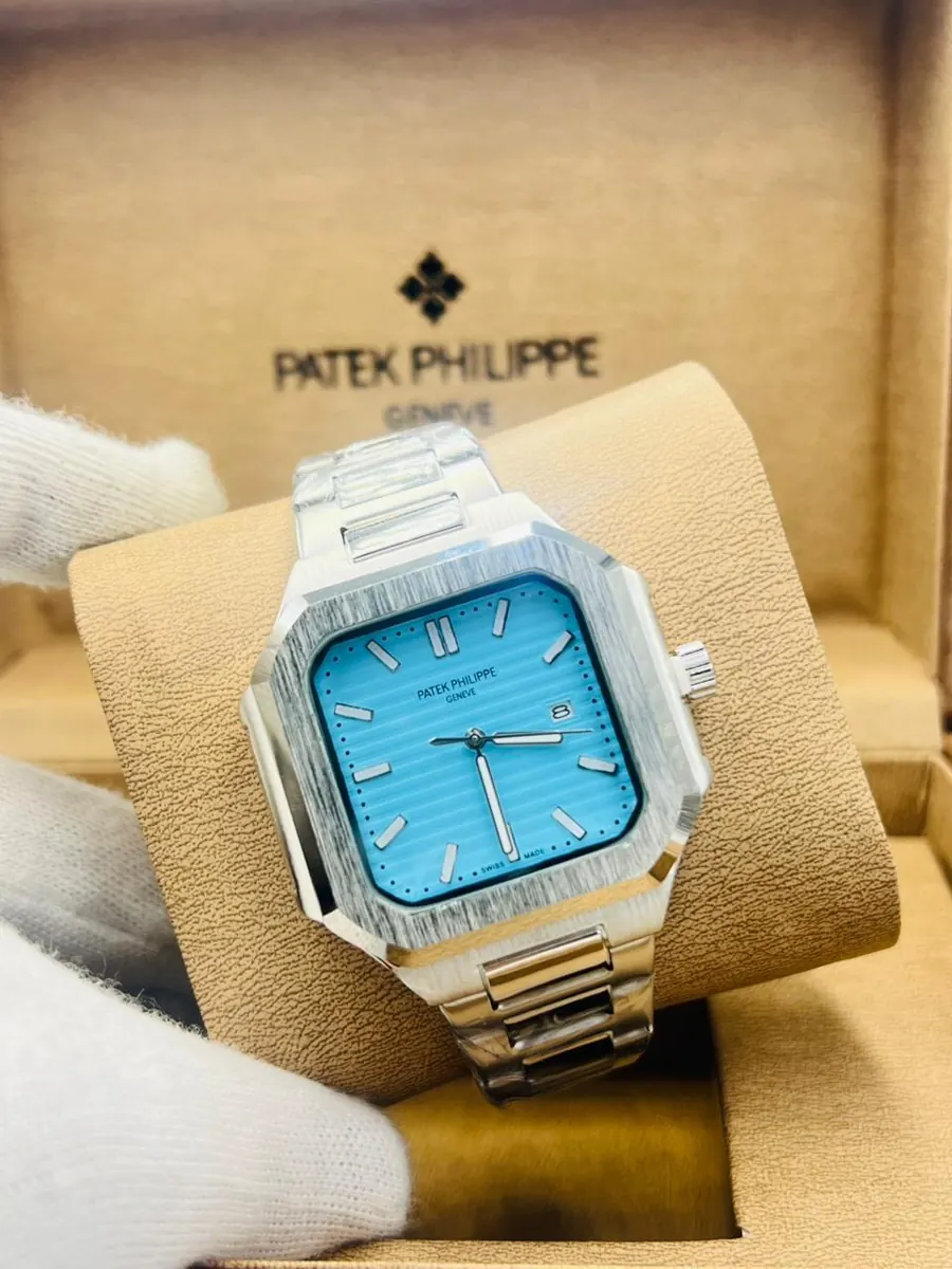 Blue dial watch from the collection